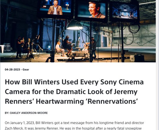 Bill Winters Sony Rennervations Article